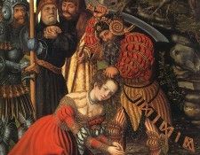 Cranach d.a. The Martyrdom of St. Barbara, 1510-15, oil on w. ,  