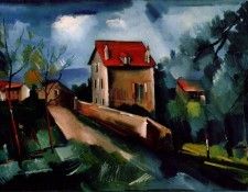 Vlaminck Paysage de Valmondois, ca 191, Museum of Fine Arts,.   