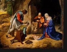GIORGIONE THE ADORATION OF THE SHEPHERDS, DETALJ 4. ���������