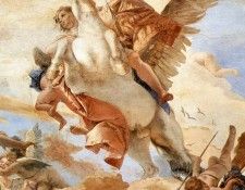 Tiepolo Palazzo Labia Bellerophon on Pegasus detail1. ,  