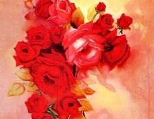 Nelly Toro Varela - Roses (footpainted), De. ,  