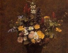 Fantin Latour Henri Wildflowers. -, ---