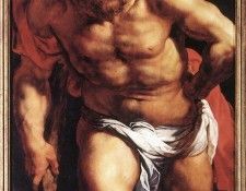 Rubens Descent from the Cross detail outside left. ,  