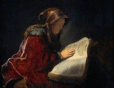 Een oude vrouw, waarschijnlijk.    