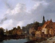 Ruysdael van Jacob View of Weesp Sun. ,  