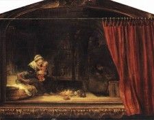 1646 The Holy Family with a Curtain.    