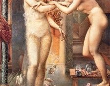 Edward Burne-Jones - Pygmalion, The Godhead Fires, De. -   