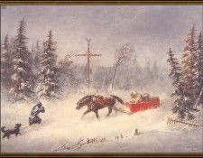 ds-cornelius krieghoff 12 l the blizzard (1857). Krieghoff, ���������