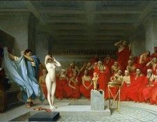 ���-���� ����� - ����� ����� ��������� [Phryne before the Areopagus] 80 � 128 ��, ��������� �������, �������. 1861. �����, ���-����