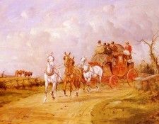 Wright George The Royal Mail Crossing A Bridge. ����, ������