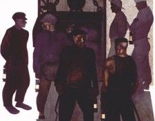 deineka before descending into the mine 1925. �������