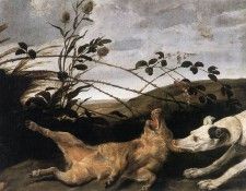 SNYDERS Frans Greyhound Catching A Young Wild Boar. , 