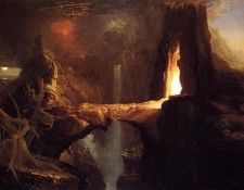 Cole Thomas Expulsion Moon and Firelight. , 