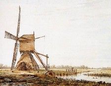 Strij van Jacob Landscape with watermill Sun. Strij, �������� ���