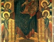 Cimabue Maesta, 1280-85, 385x223 cm, Galleria degli Uffizi, . �������, Cenni �� ���� Pepofirenze