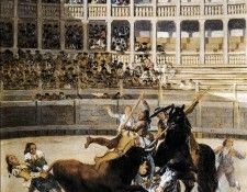 GOYA Francisco de Picador Caught by the Bull.   ,  