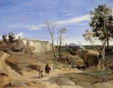 Corot La Cervara the Roman Countryside. , --