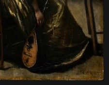 Corot The Artists Studio, c. 1855-1860, Detalj 5, NG Washin. , --