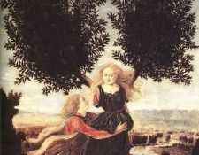 Pollaiolo Apollo e Dafne.  