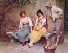 The Flirtation. Blaas,  