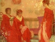 Whistler Harmony in Flesh Colour and Red. ,   