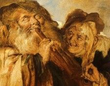 Venne, Adriaen Pietersz. van de, Beggars Playing Pipes & a H. ����, ������� ��� �� Pietersz
