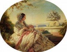 Winterhalter Franz Xavier Queen Victoria with Prince Arthur. ,  