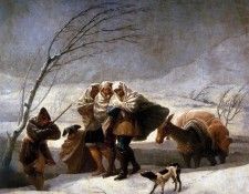 GOYA Francisco de The Snowstorm.   ,  