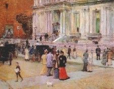 hassam the manhattan club (the stewart mansion) c1891. ������, ������