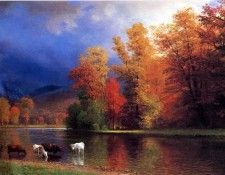 Bierstadt Albert On the Saco. ��������, �������
