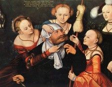 Cranach d.a. Hercules & Onfale, 1537, Anton-Ulrich Museum.. ,  