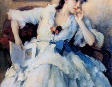 Toussant Fernand Woman with book 3 Sun. , 