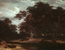 Ruisdael The Great Forest, oil on canvas, Art History Museum. ��������, ���� ���