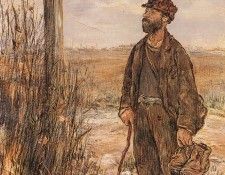 Raffaelli Jean Francois Un Clochard. ���������, ���-�������