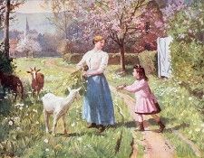 Easter Eggs in the Country, 1908. ,  