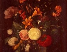 Pieler Franz Xavier A Still Life In A Crystal Vase. Pieler,  