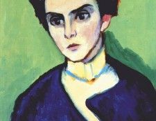 munter portrait of olga hartmann 1910. �������� ������