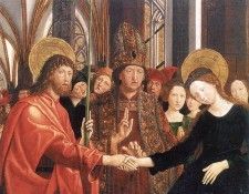 PACHER Michael The Engagement Of Virgin. Pacher, 