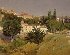 Beruete Aureliano de Paisaje con el Convento de Santo Espiritu de Segovia. Beruete � ��������� �� ����