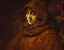 Rembrandt - Titus in a Monk Habit.    