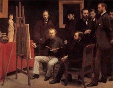 Fantin Latour A Studio in The Batignolles. -, ---