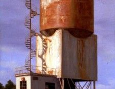 Larko Valeri SPIRAL, JERSEY CITY oil on paper 46 by 30in. Larko, �������