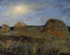 Utkin Pyotr Night haystacks Sun. , 