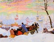 Kustodiev Boris The shrovetide Sun. ,  (1878-1927)