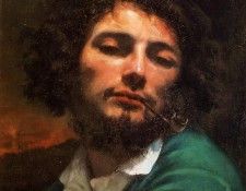 Courbet Gustave Portrait of the Artist aka Man with a Pipe. �����, ������