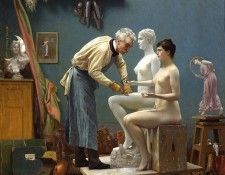Working In Marble or The Artist Sculpting Tanagra 1890 Oil on canvas 19 505 x 394 cm. �����, ���-����