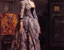 Portrait of a woman in blue. , 