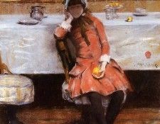 Chase William Merritt Young Girl on an Ocean Steamer. ,  