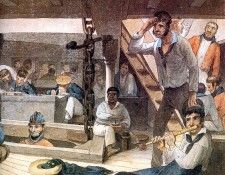MPA Augustus Earle Midshipmens Quarters on board a ship of war, 1820-[ R ] sqs. , 