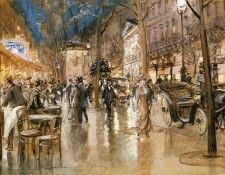 Stein Georges Evening On A Parisian Boulevard. , 